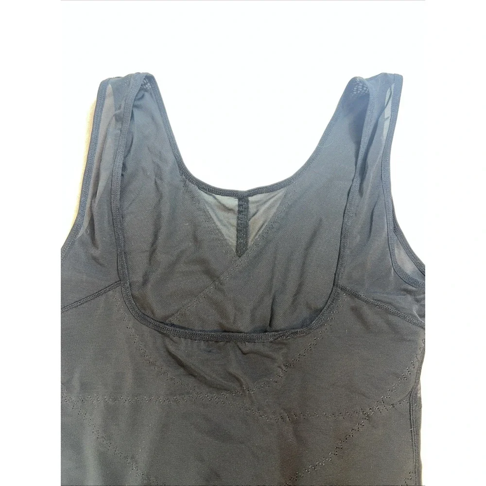 Women's 3XL Black Body Shaper Tank One Piece Compression‎ Shapewear Full